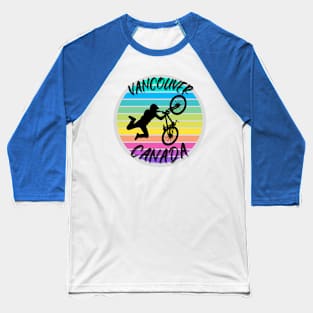 Vancouver Canada retro biking Baseball T-Shirt